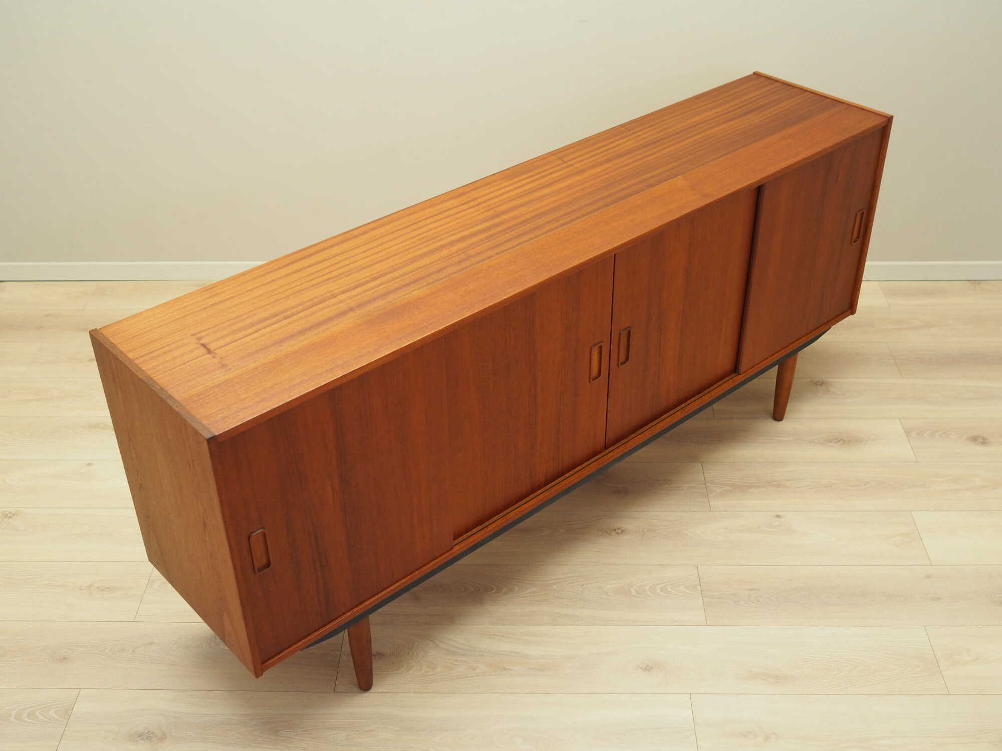 Vintage Sideboard Teakholz Braun 1970er Jahre 7