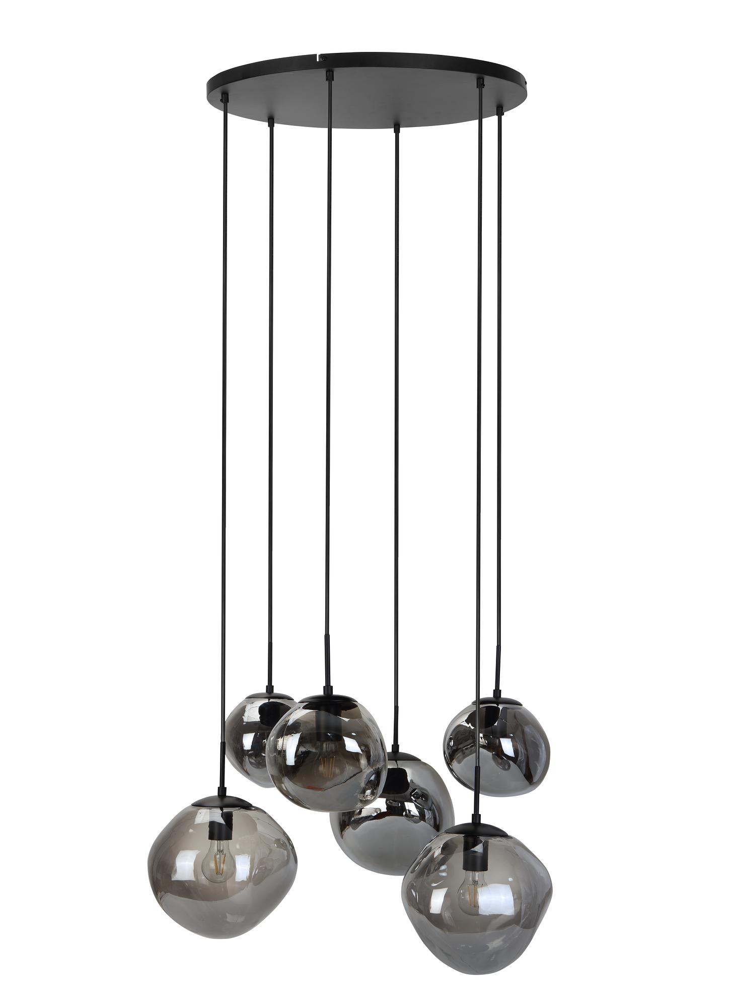 Pendant light smoked glass gray 1