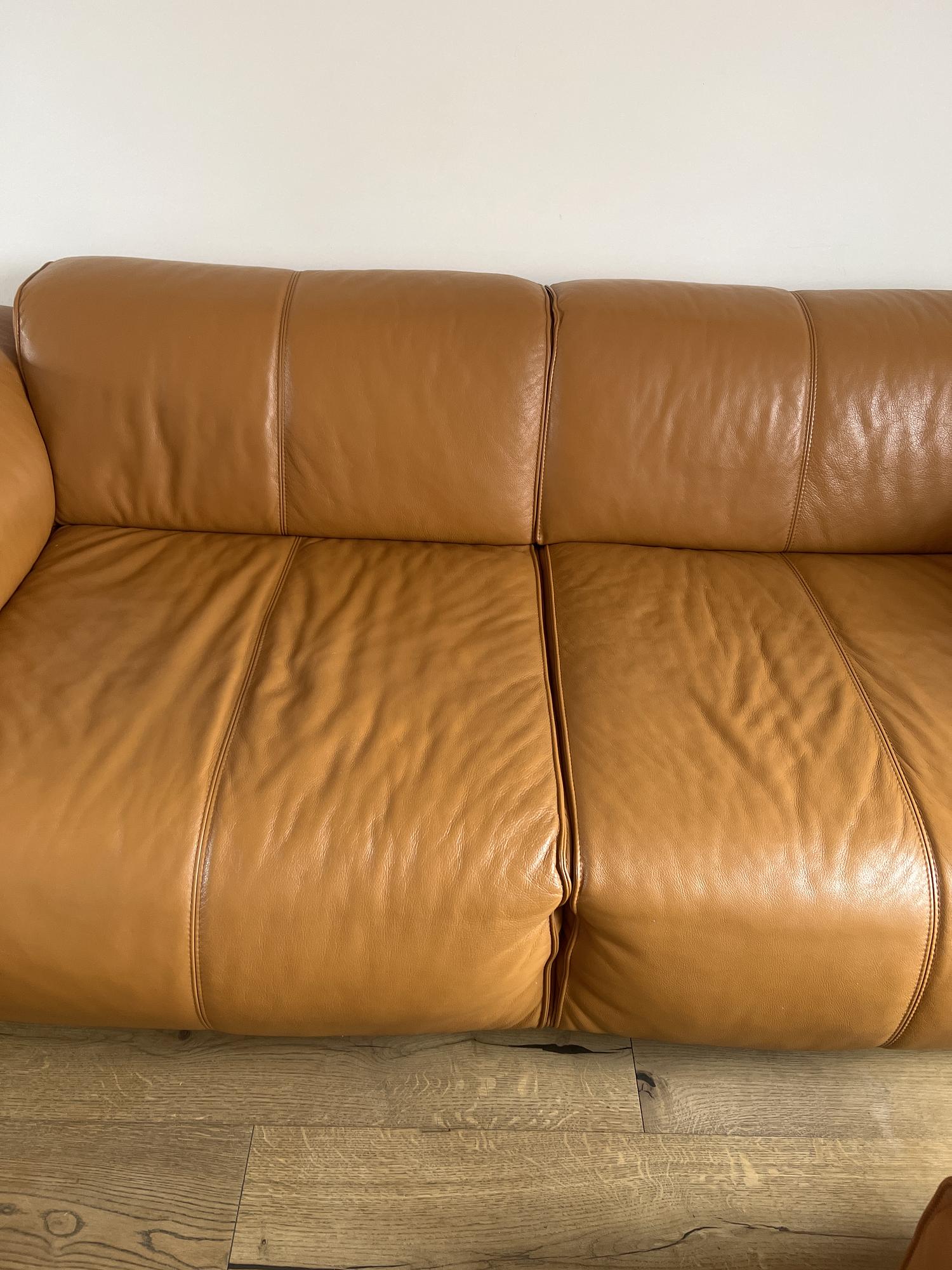 Hudson Sofa Leather Brown 5