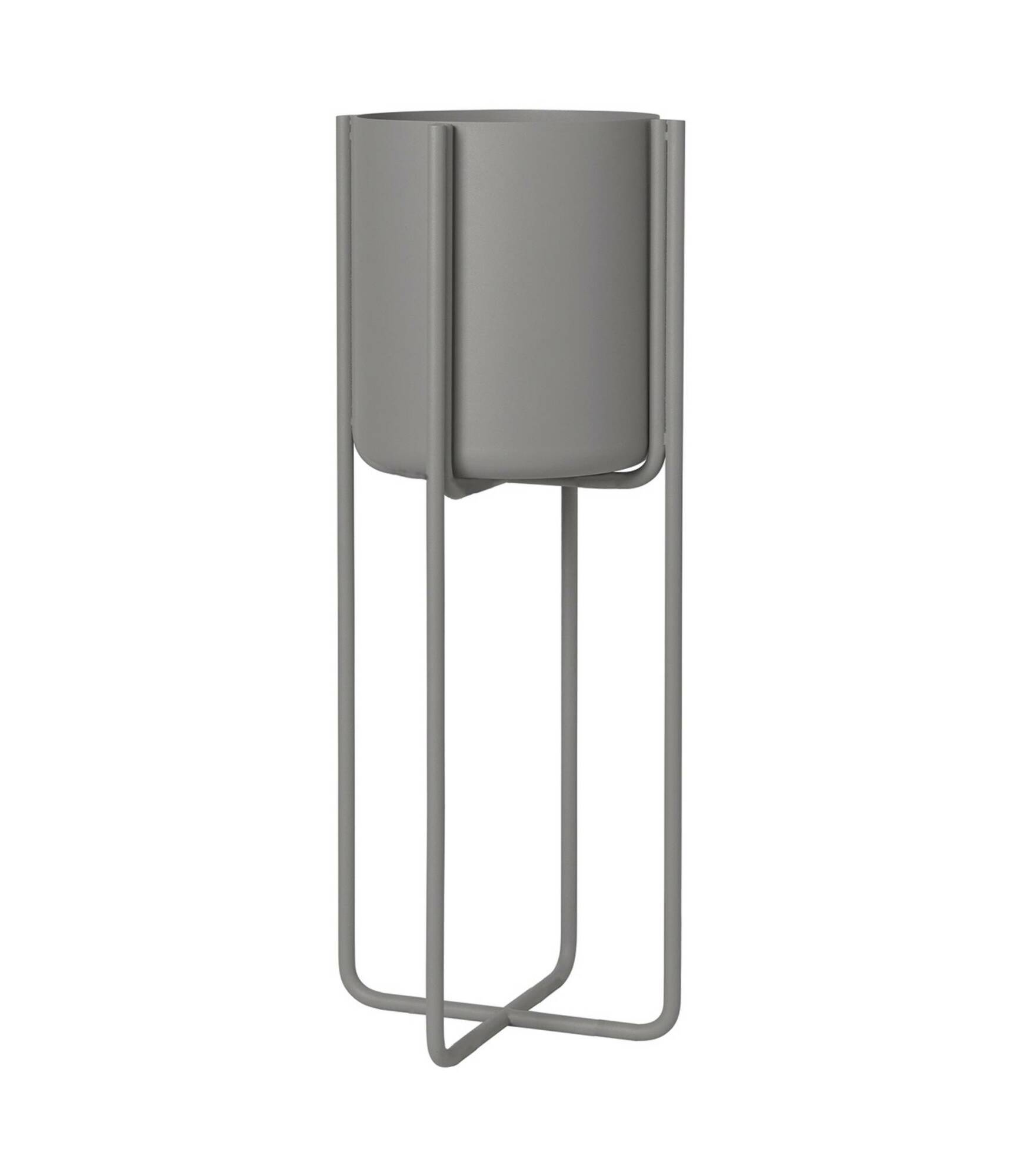 Kena Pflanzgefäß mit Gestell Steel Gray 55 x 22 cm 66018 1