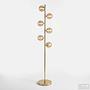 Floor lamp Ilumo Colored glass / Iron 6-Light Beige Gold 3