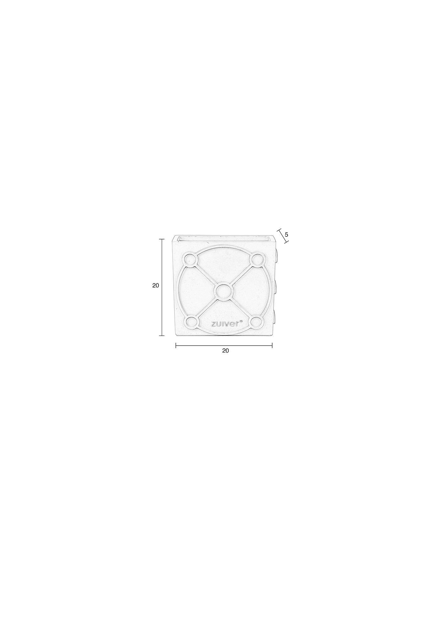 Graphic Vase Beton Grau 1