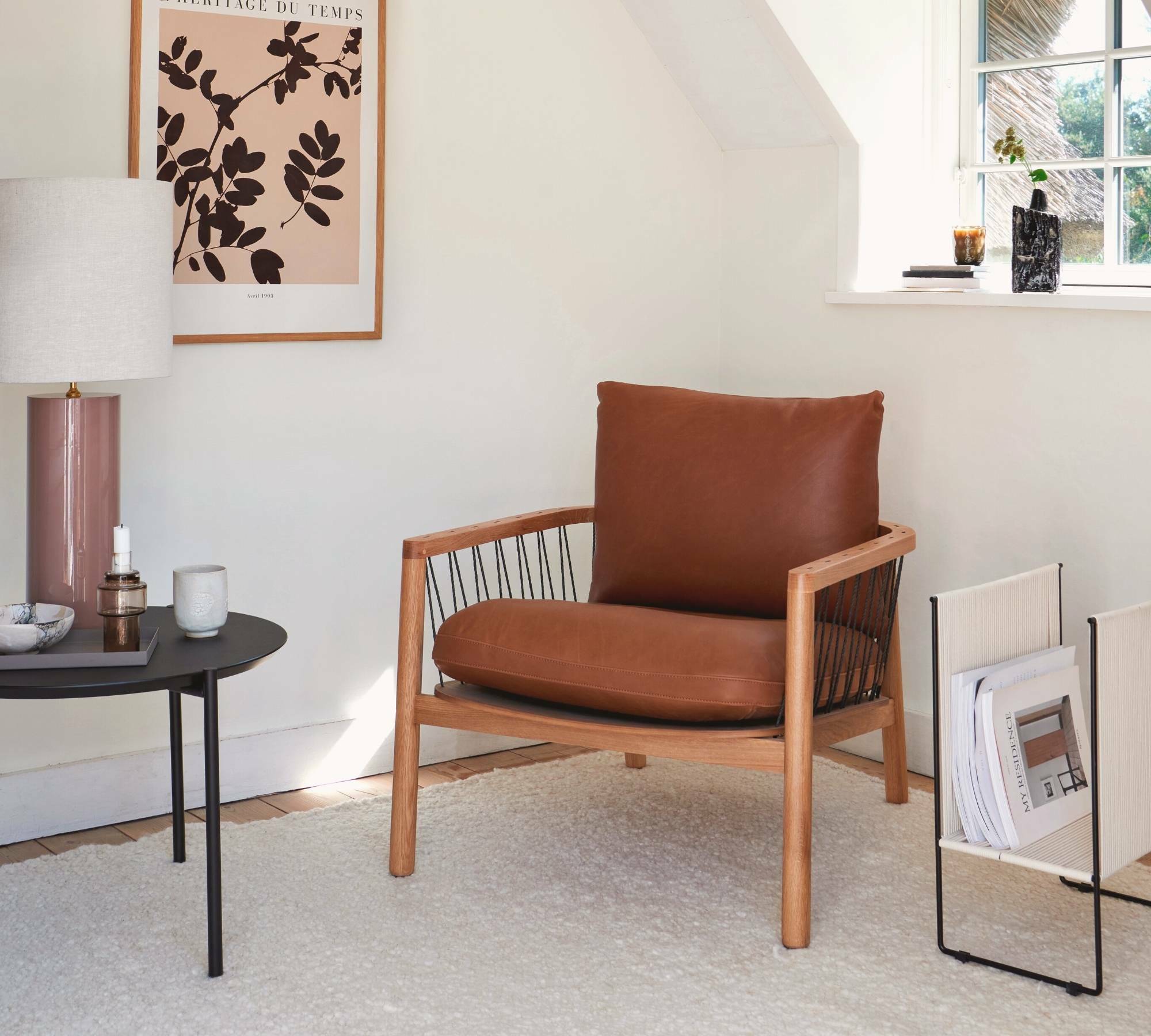 Enzo Sessel Leather Bronze 2