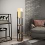 Floor lamp Metal Fabric Black 1