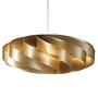 1-Flammig Pendelleuchte Flat II Polyacryl Gold 0