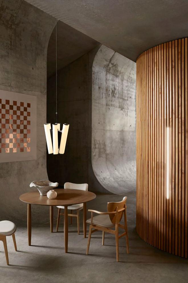 Deco Pendelleuchte Opalglas Eisen Ø40 cm 9