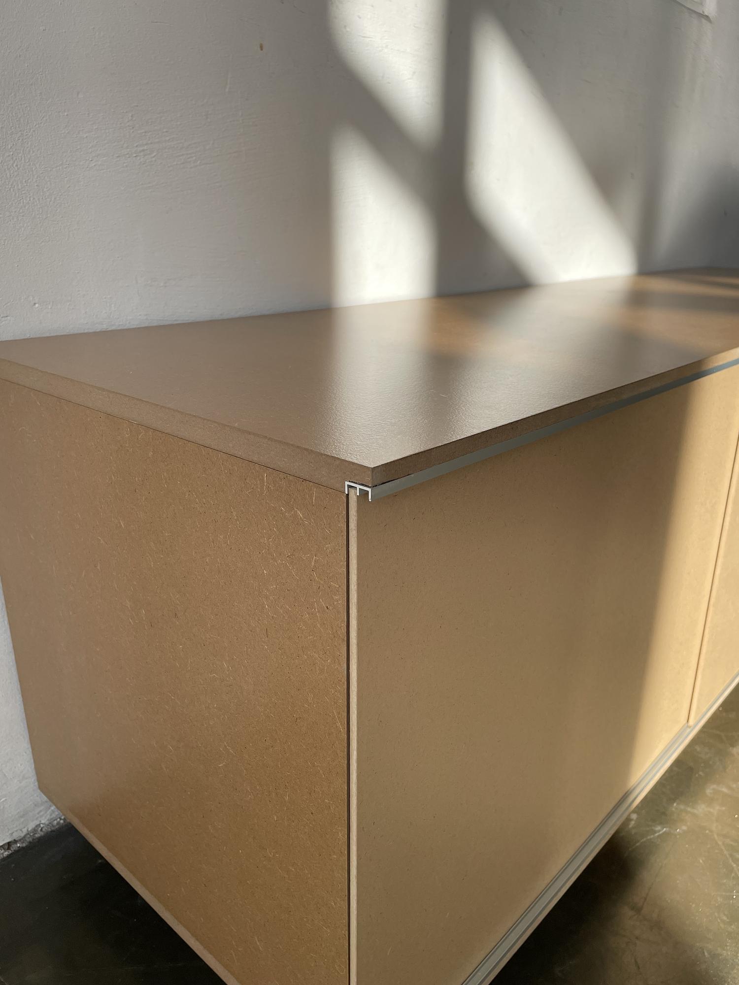 TV Sideboard Holz Aluminum Braun 3