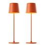 2x LED-Tischleuchte Kaami Orange 1