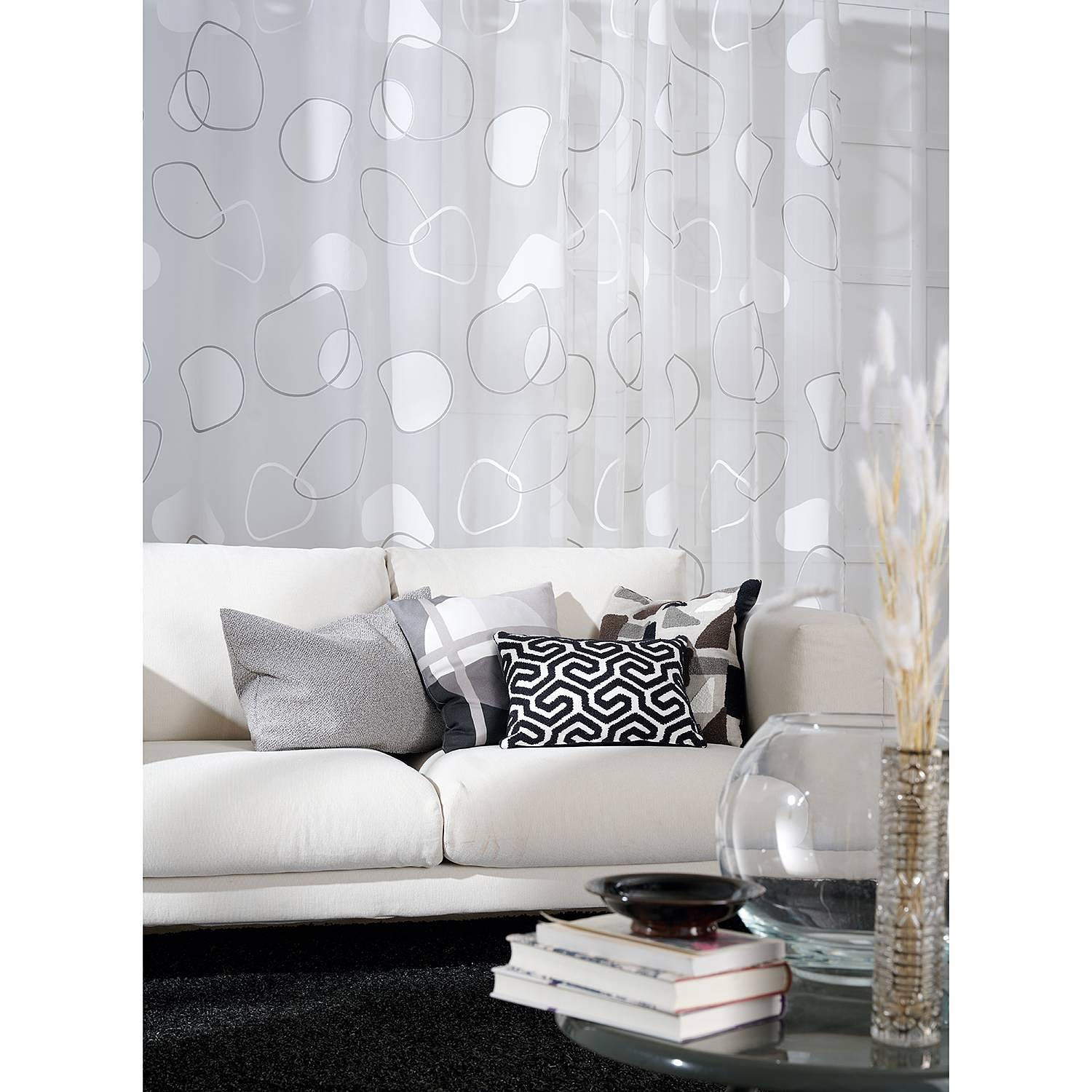 Tony II Kissenbezug Polyester Lichtgrau 2
