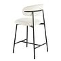 Bar stool ABETITO Set of 2 White 4