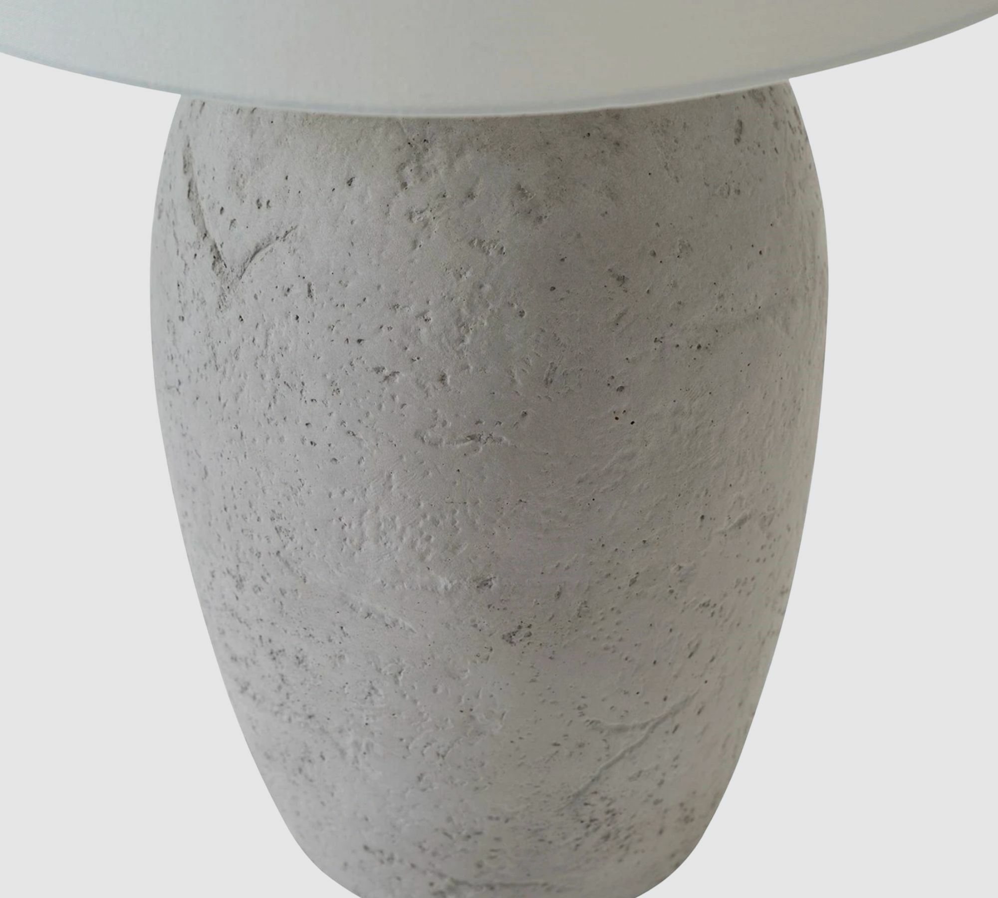 Table lamp Lanta linen fabric / concrete 1-light 2