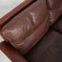 Sofa Leather Brown 1960s 6