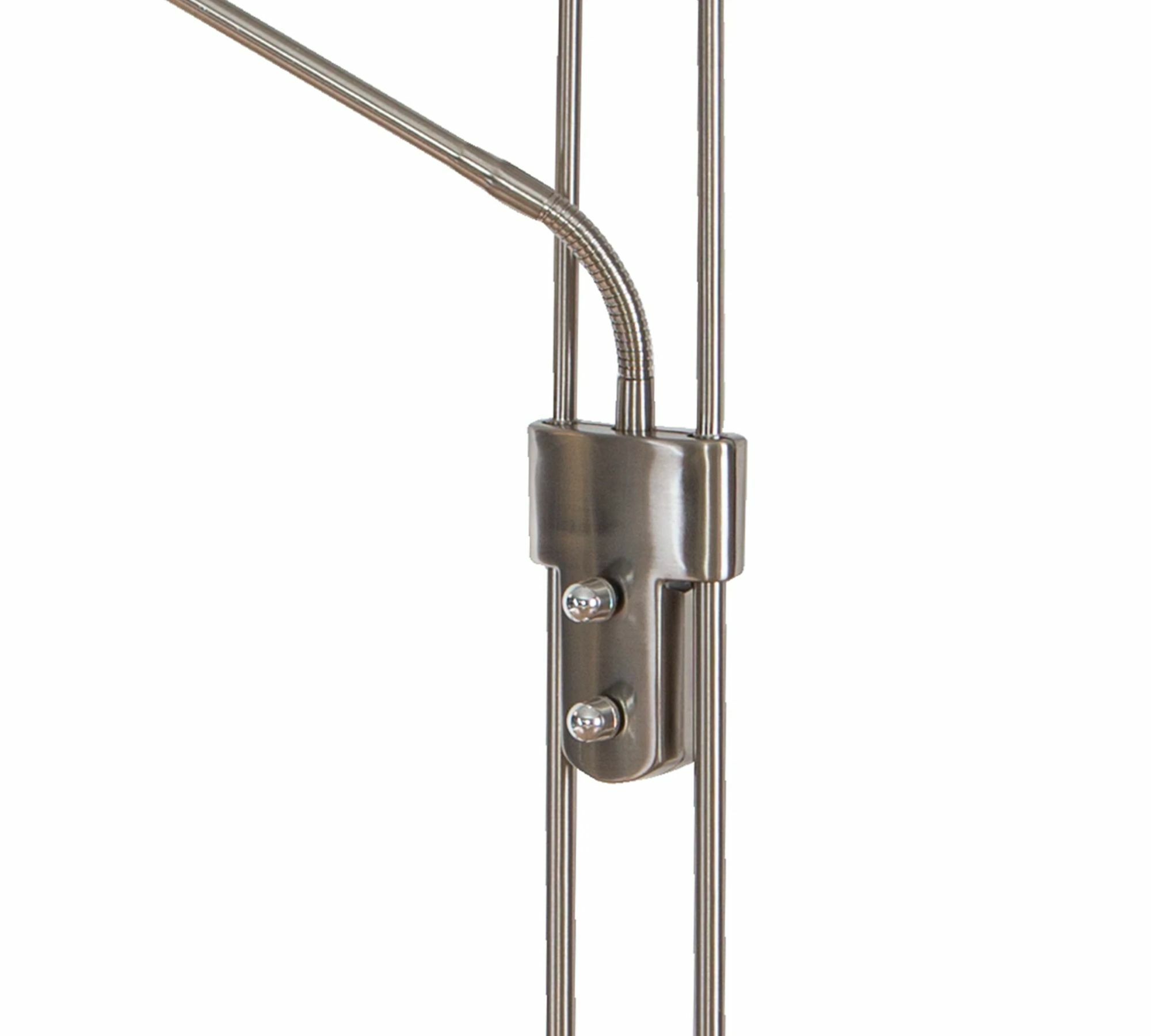 LED Stehleuchte 2-flammig Milchglas Metall 3