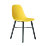 Babah W Sedia Plastica Legno Giallo 0