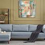 Bella Sofa Récamiere Links Blau 0