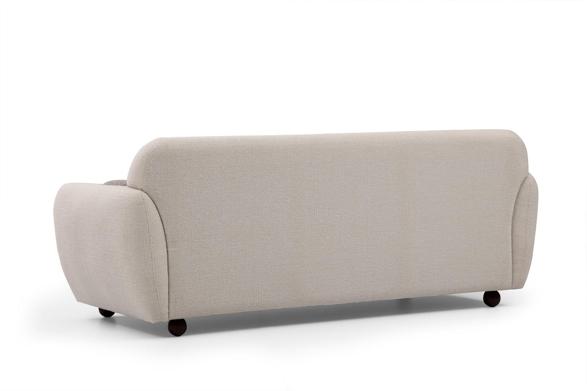 Eddy 3-Sitzer Sofa Creme 5