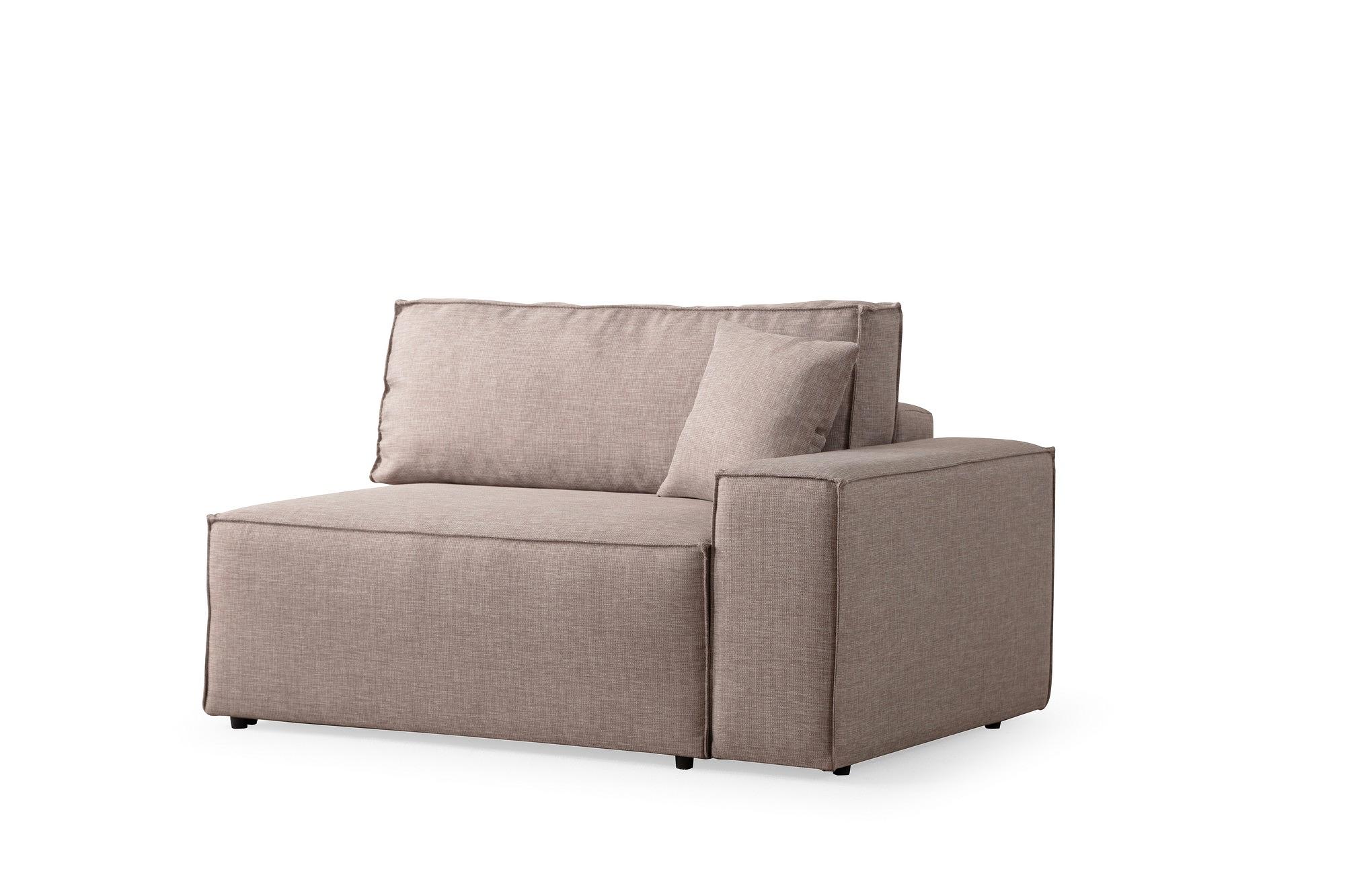 Pirlo corner sofa left brown 9