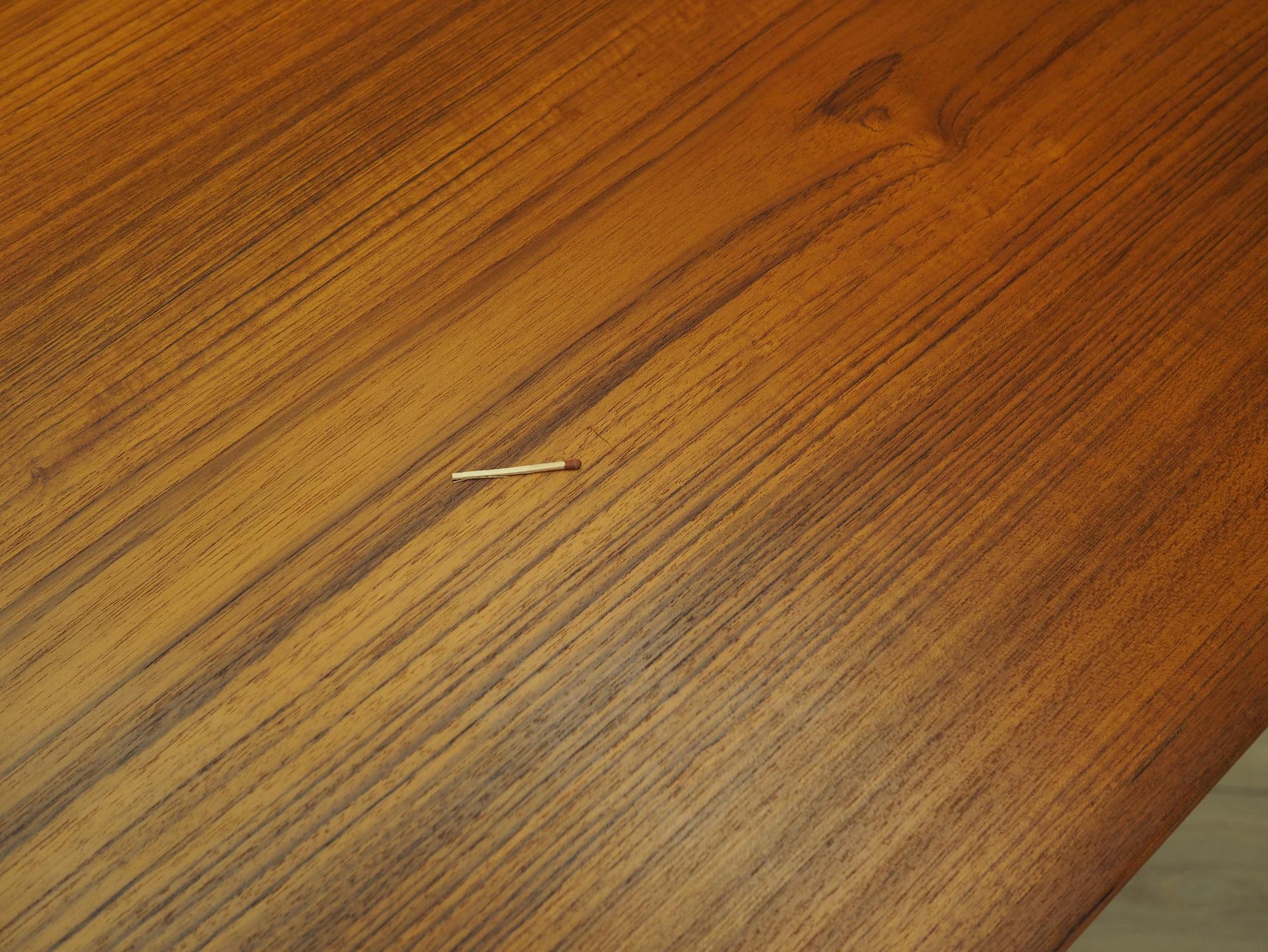 Teaktisch Braun 1970er Jahre 6