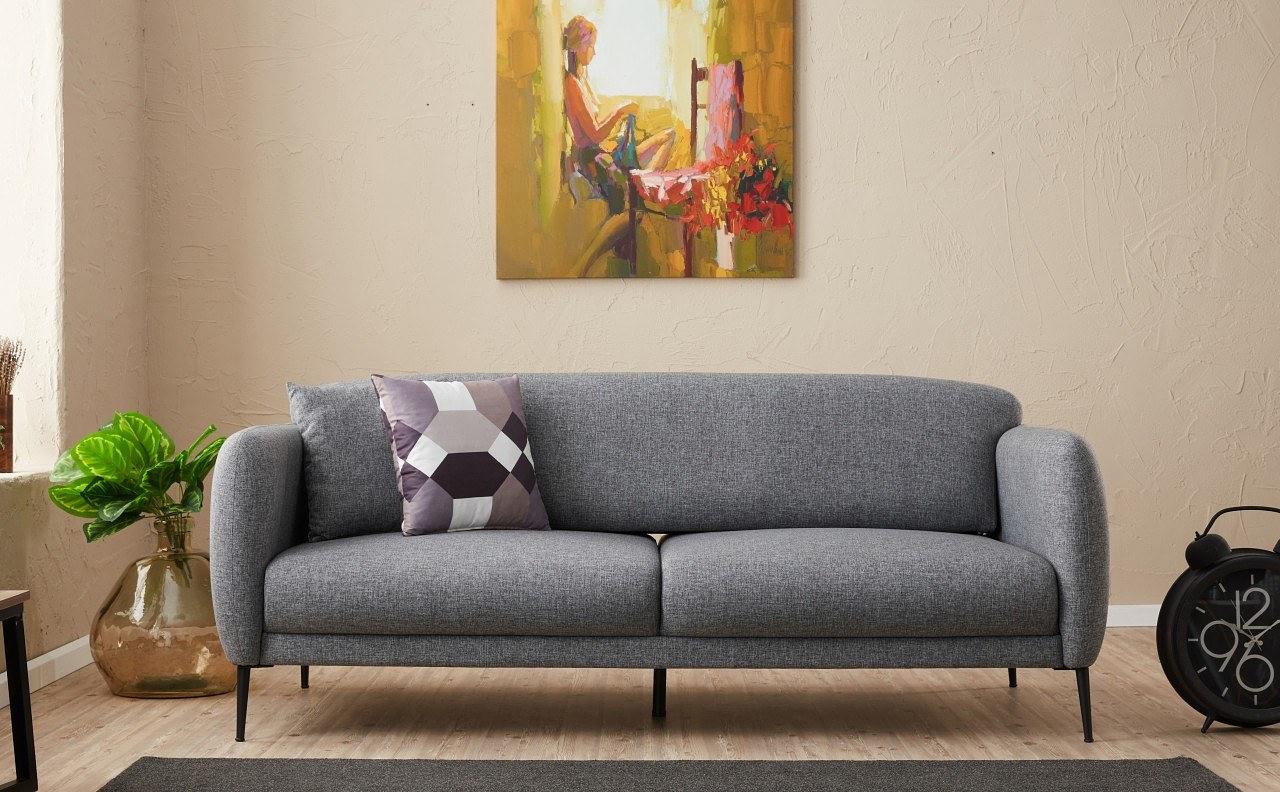 Venice Sofa 3-seater Grey 0