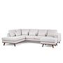 Corner Sofa Japandi 3-Seater Left Beige 5
