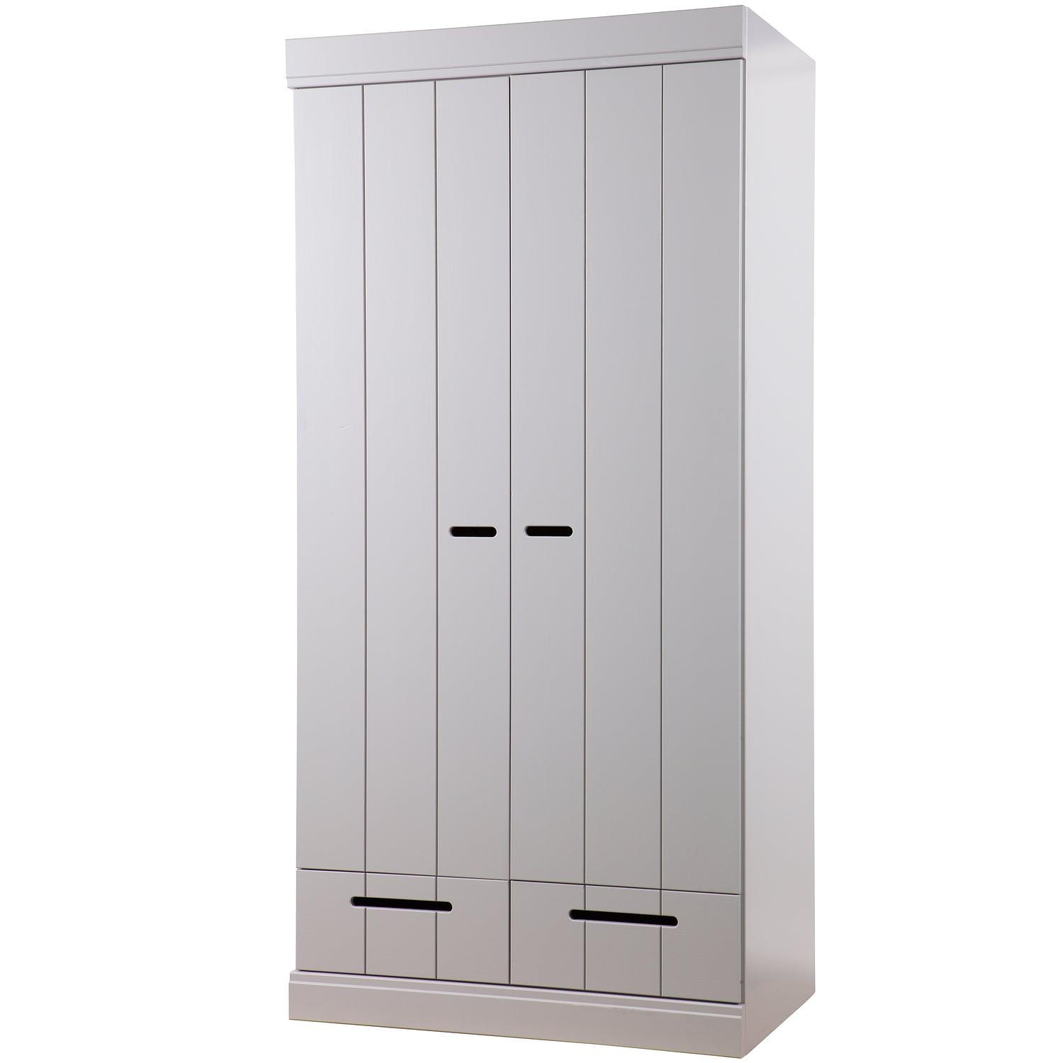 Schrank mit 2 Türen Holz Grau 3