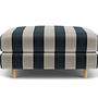 Dylan Pouf Line Latte Black 0