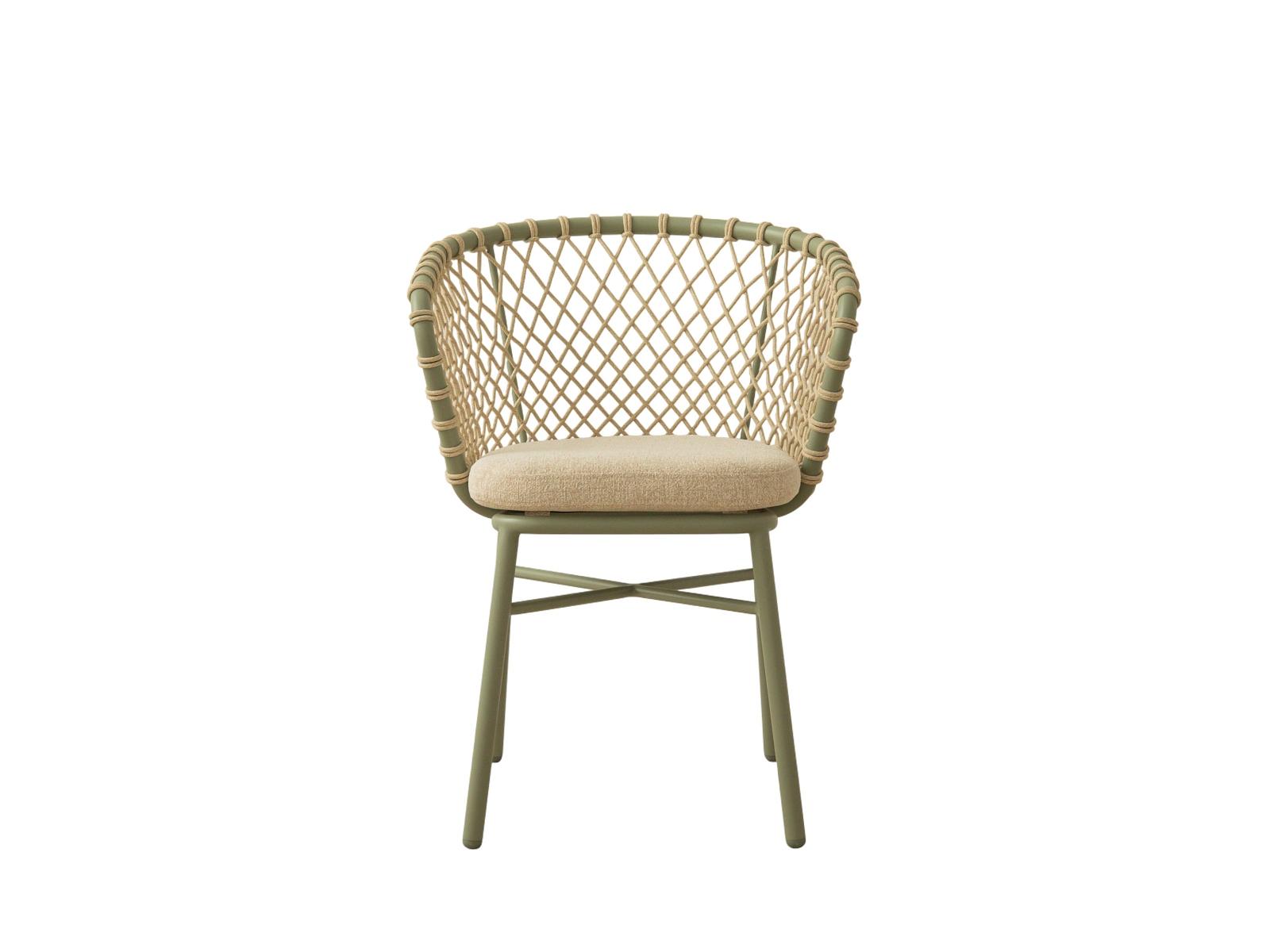Canar Garden Chair Polyester Cream 60x57x75 cm 1