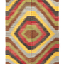 Vintage Kilim Teppich Wolle Mehrfarbig 0