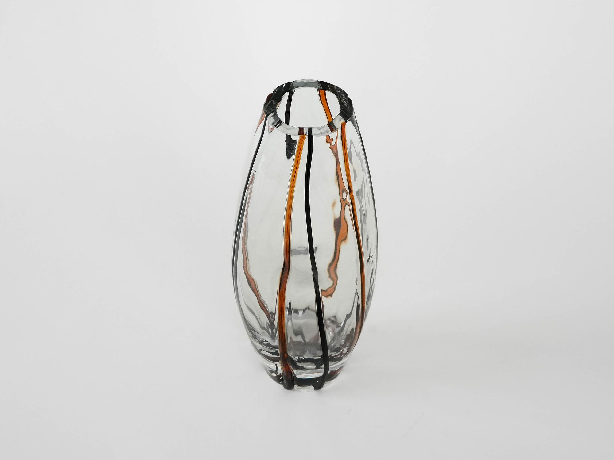 Glass carafe Transparent 1970s 6