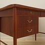 Teak desk Brown 1960s 8