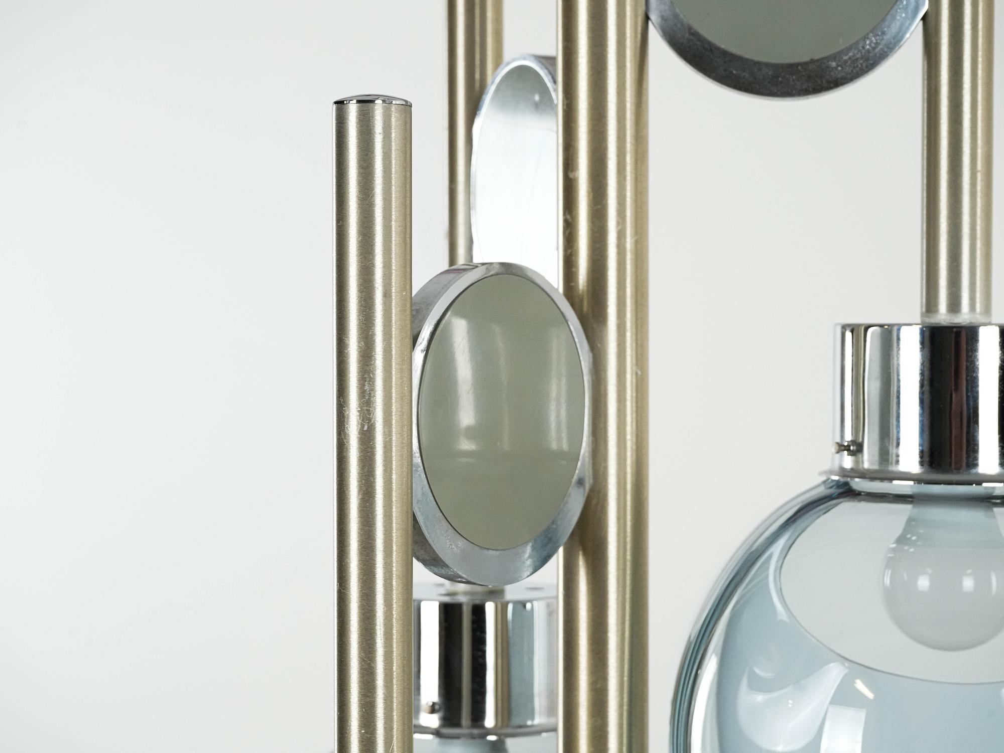 Space Age Kronleuchter Muranoglas 1970er Jahre 3