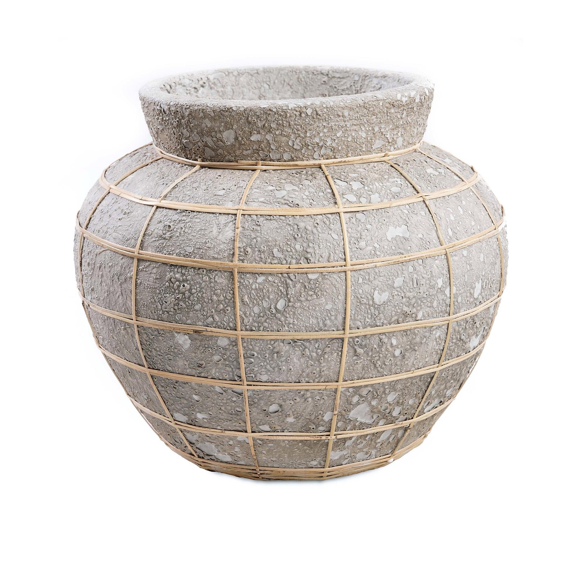 Belly Vase Beton Natur 0