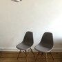 2x Vitra Eames Plastic Armchair Ahornholz Mauve Grau 0