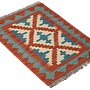 Kilim Gashgai Teppich Wolle Mehrfarbig 2