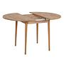 Viona Extendable Table Pine-Look Brown Ø 100cm 7