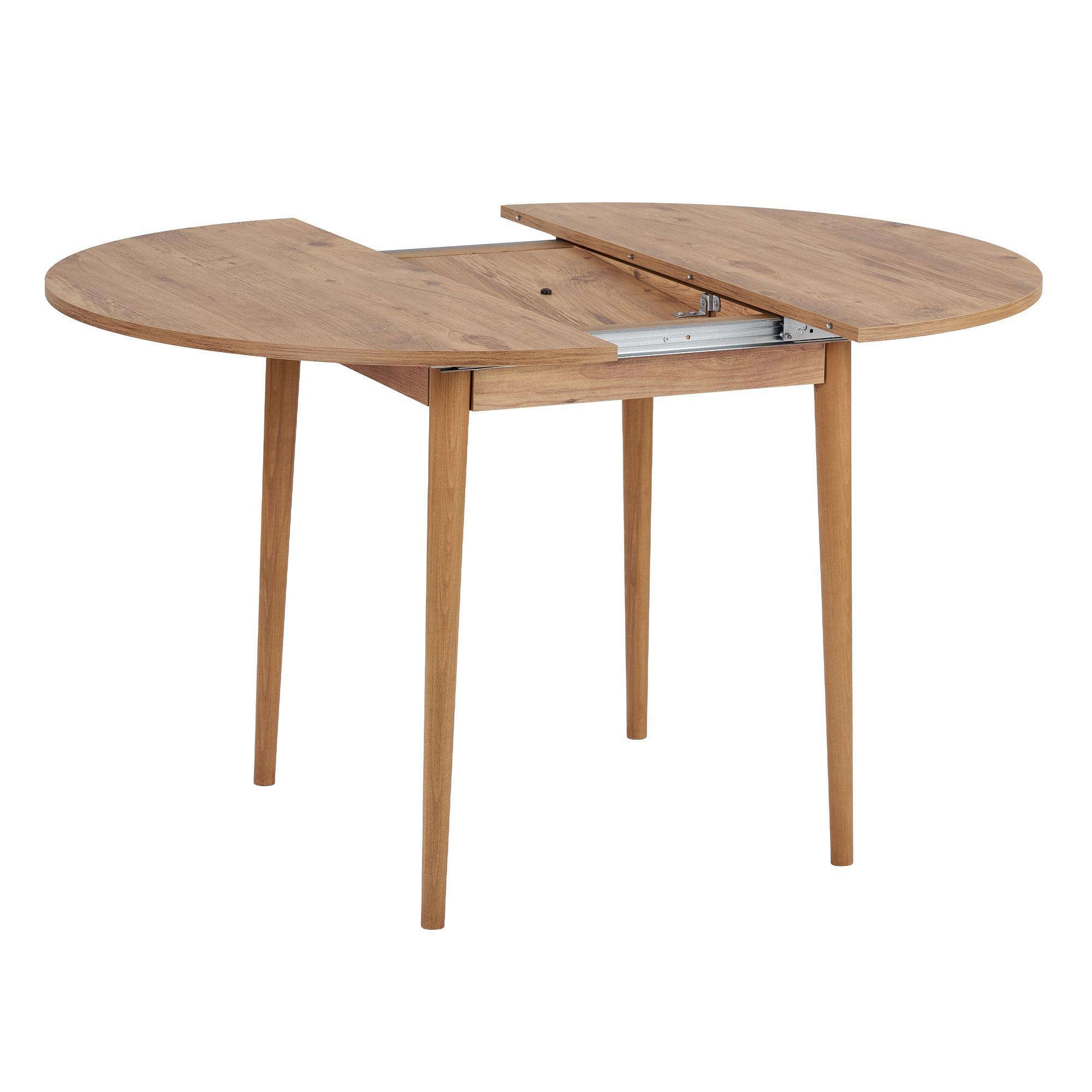 Viona Tisch Ausziehbar Kiefer-Optik Braun Ø 100cm 7