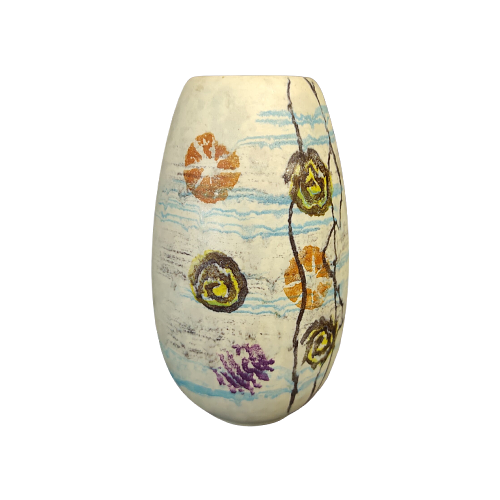 Vintage ceramic vase colorful 0