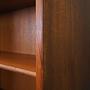 Vintage Bücherregal Teakholz Braun 1960er Jahre 10