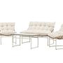 Tina Sofa-Set Polyrattan Stahl Cream 1