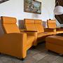 Arion 4-Sitzer Sofa mit Hocker Leder 2