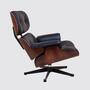 Eames Lounge Chair mit Ottoman Schwarz 5