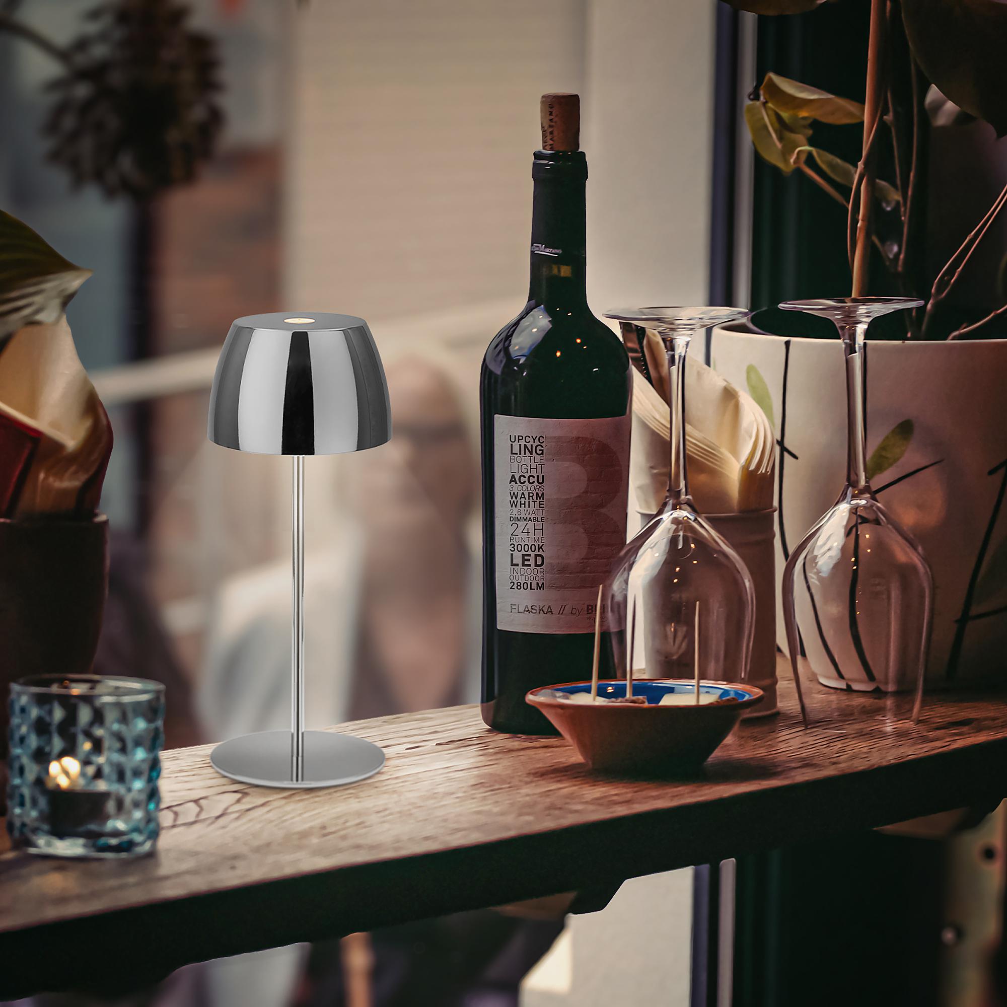 LED Battery Table Lamp Serina Mini Type A Black 2