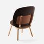 Naïve Lounge Chair Ash Wood Velvet Brown 1
