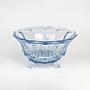 Vintage Art Deco Schale Glas Blau 1930er Jahre 0