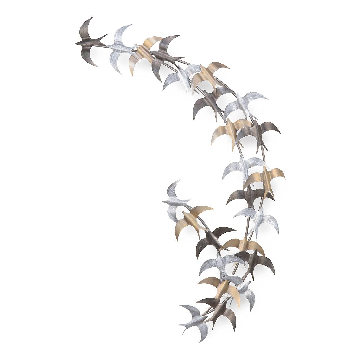 Birtley Wandobjekt Eisen Silber Schwarz Gold 0