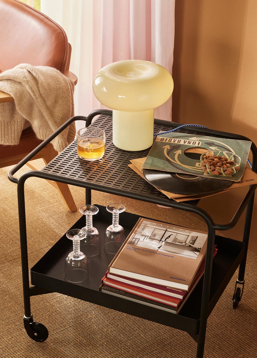 Push Serving Trolley Black 0