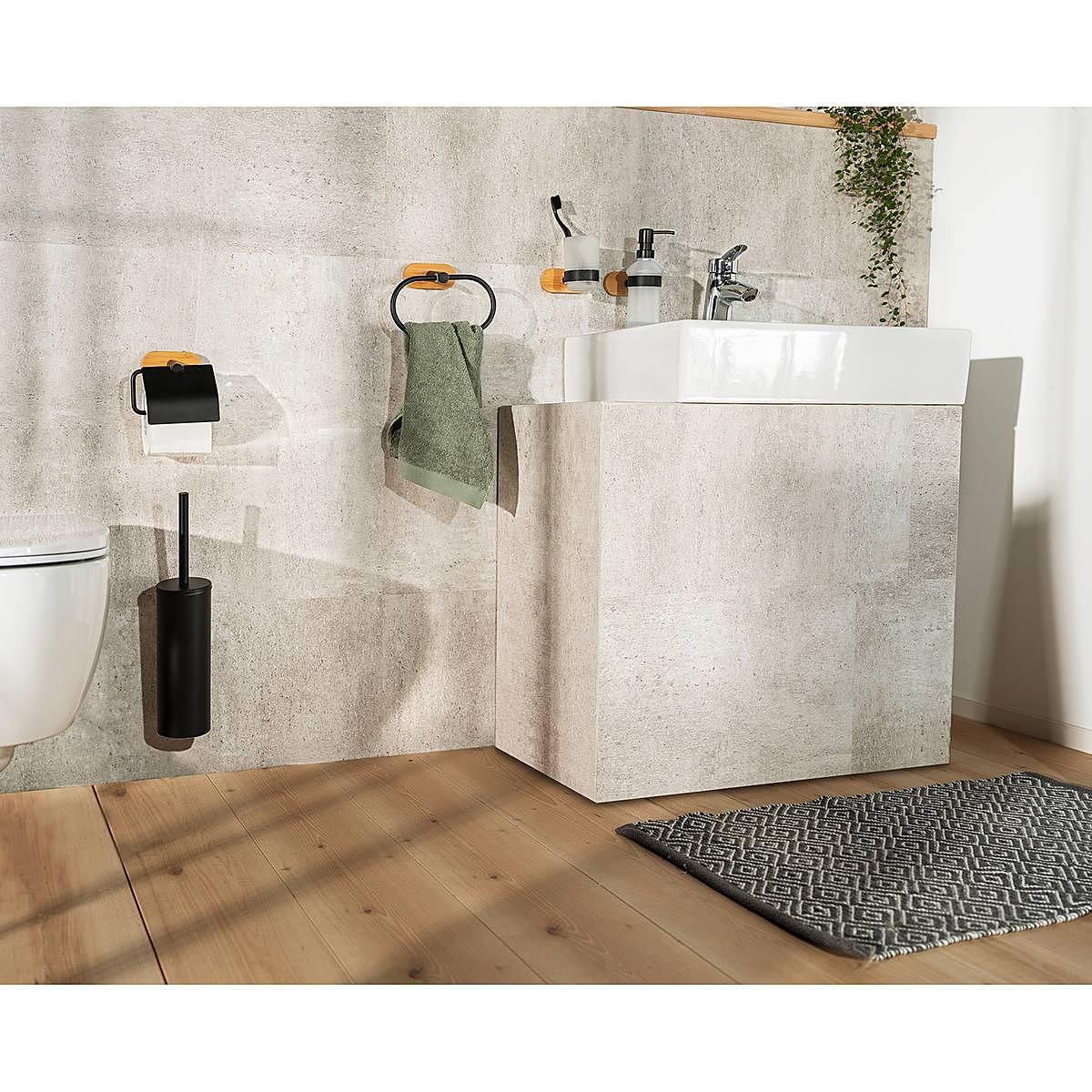 Zahnputzbecher Uno Orea Bamboo Schwarz 4