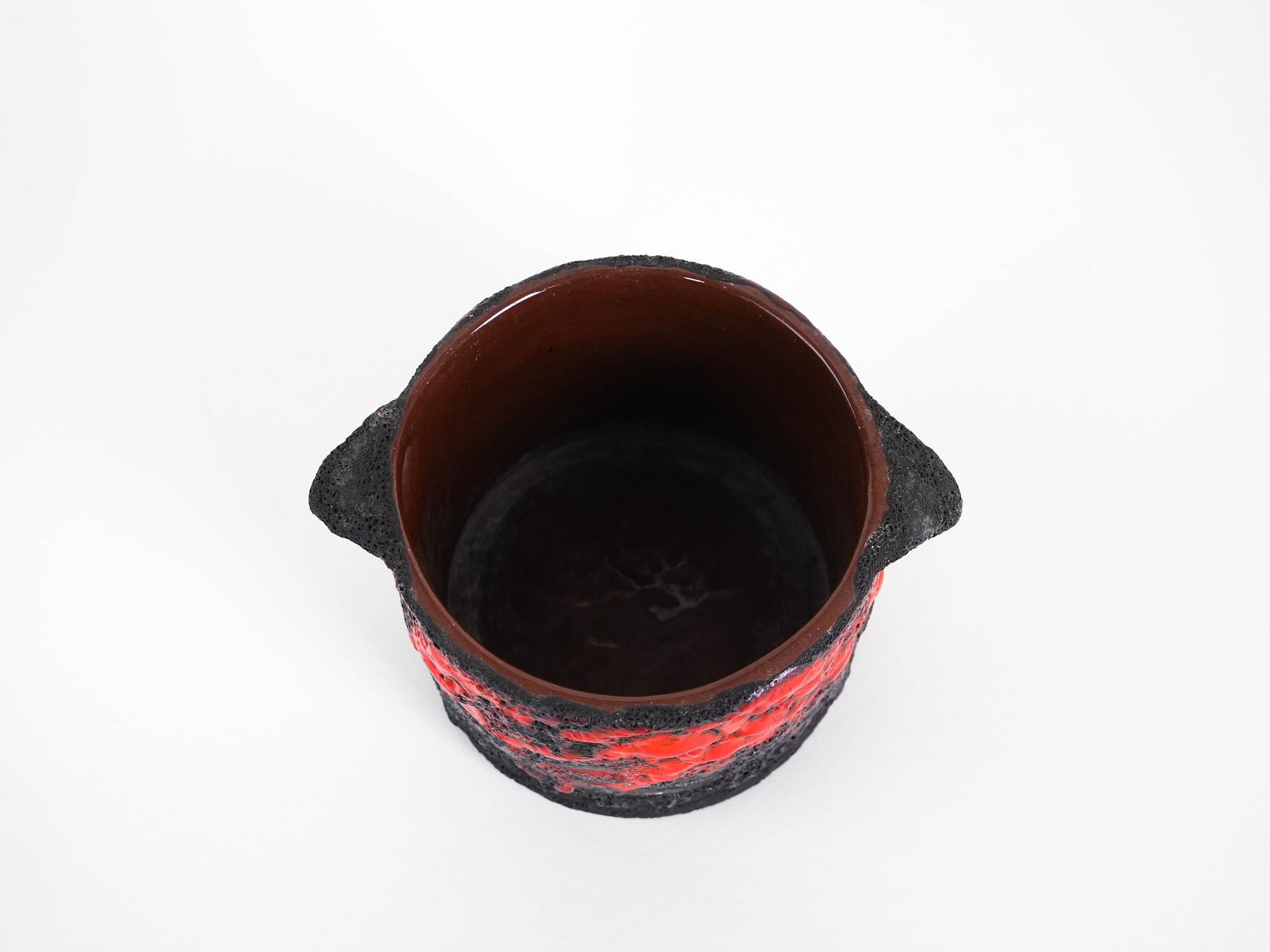 Ceramic vase Fat Lava 1960s 6