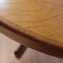 Vintage Esstisch Massivholz Braun 1980er Jahre 3