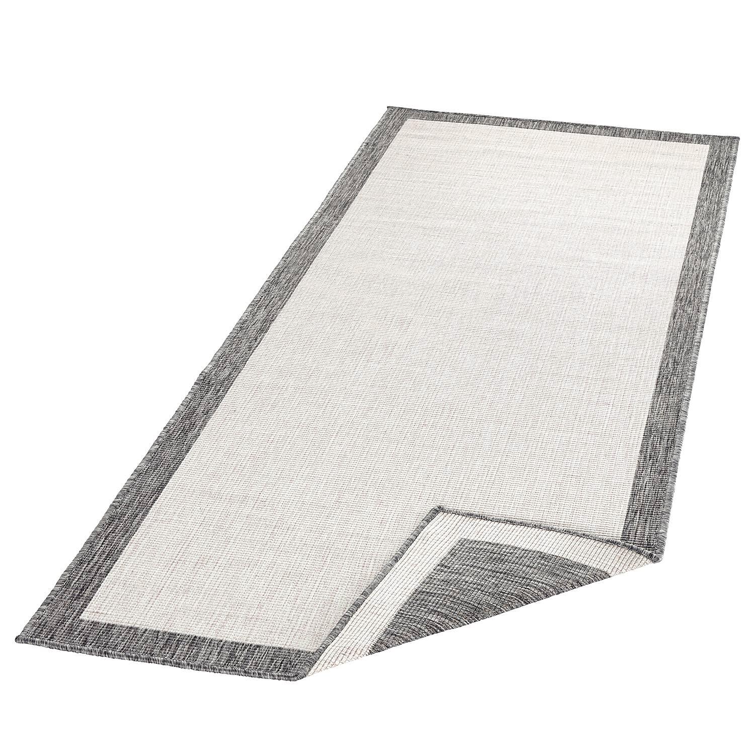 Indoor/outdoor runner Panama synthetic fiber Grey 80 x 250 cm 3